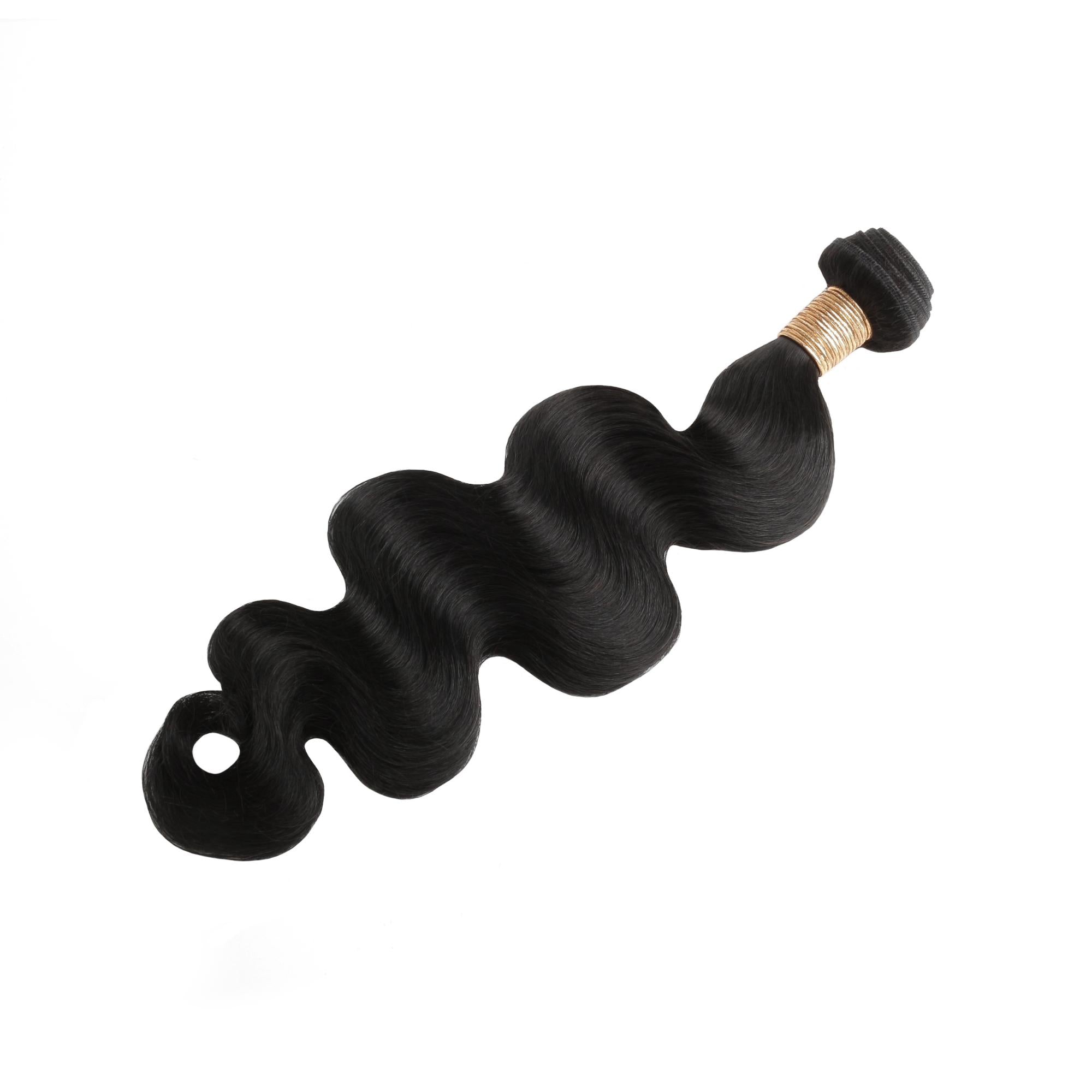 Jet Black Body Wave 100% Human Hair Bundles